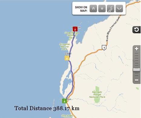 Carnarvon to Exmouth