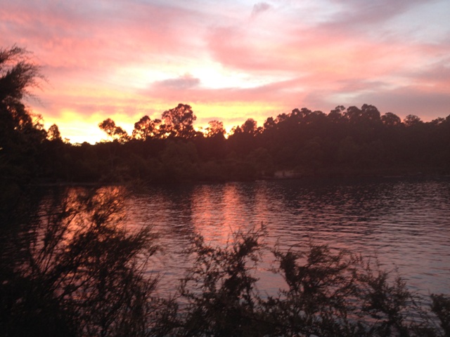 What a sunset on my last night