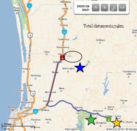 Stockton Lake to Lake Brockman
