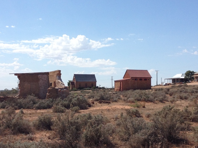Not many buildings left in town