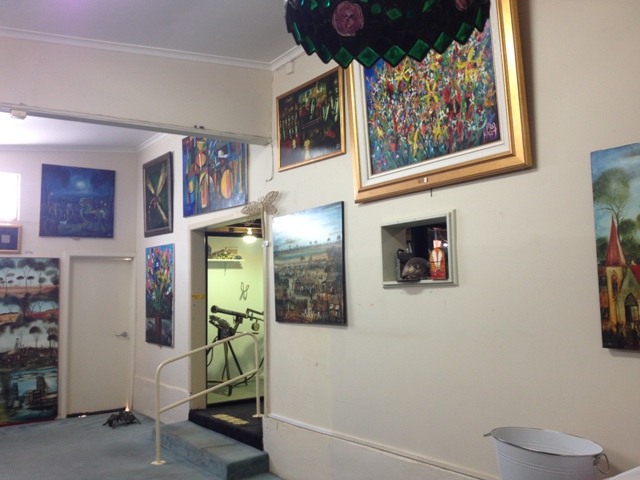 Inside Pro Hart's gallery